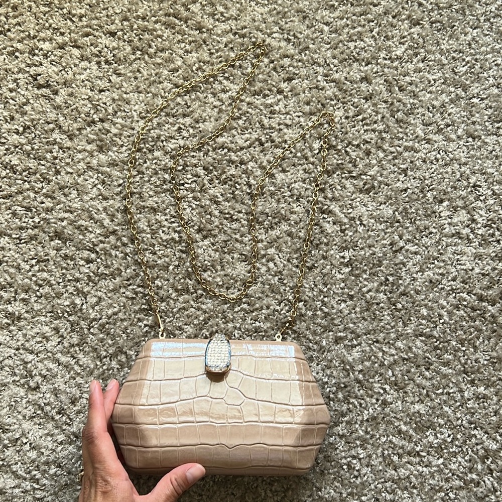 Small croc embossed purse